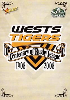 2008 NRL Centenary #119 Logo Front